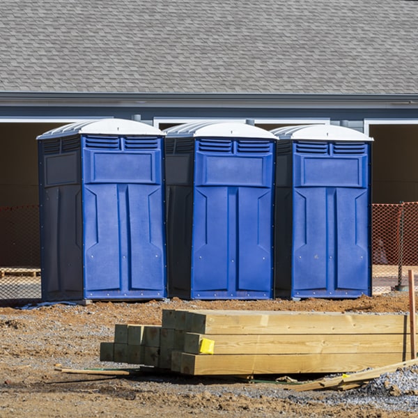 is there a specific order in which to place multiple porta potties in Mashantucket CT